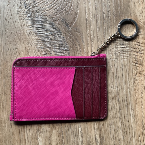 Kate Spade Fuchsia Card Holder with Keychain - Picture 4 of 6